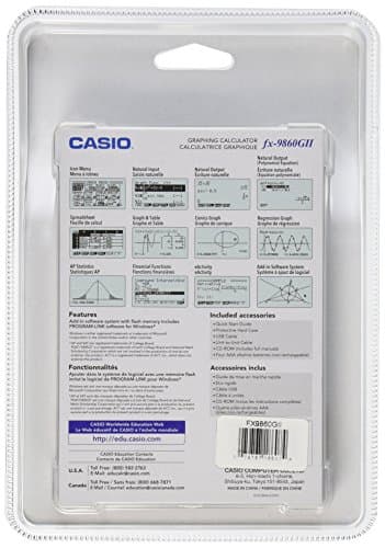 Casio fx-9860GII Graphing Calculator, Black thumbnail 2