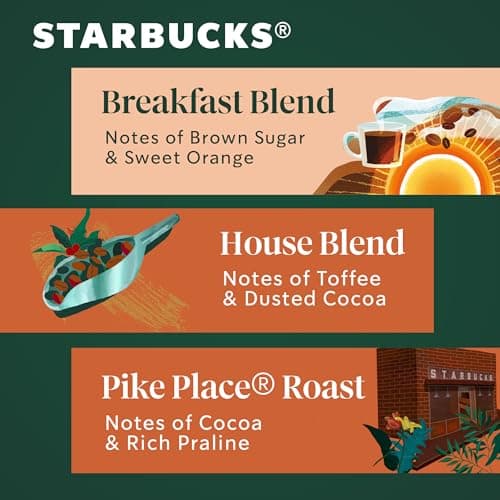 Starbucks Coffee Gift Set, Ground Coffee Sampler (5 Bags) thumbnail 5