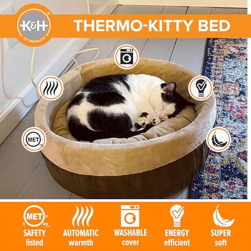 K&H Pet Products Thermo-Kitty Heated Cat Bed thumbnail 5