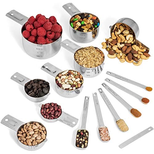 Hudson Essentials Stainless Steel Measuring Cups and Spoons Set (15 Piece) thumbnail 3