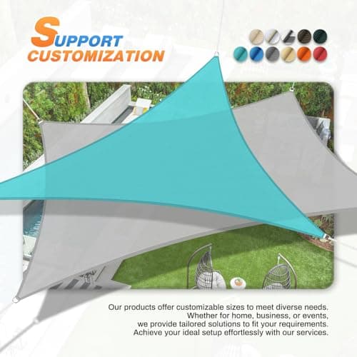 TANG Sunshades Depot 10' x 10' x 14' Right Triangle Sun Shade Sail thumbnail 4