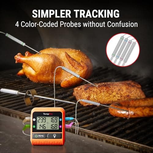 ThermoPro TP829 1000ft Wireless Meat Thermometer with 4 Probes thumbnail 4