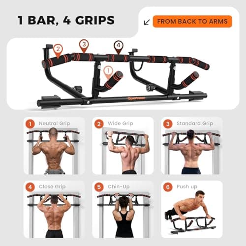 Sportneer 2026 Upgraded Pull Up Bar for Doorway thumbnail 5