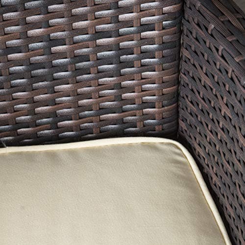 Christopher Knight Home Doris Outdoor Wicker Dining Set, 7-Piece thumbnail 5