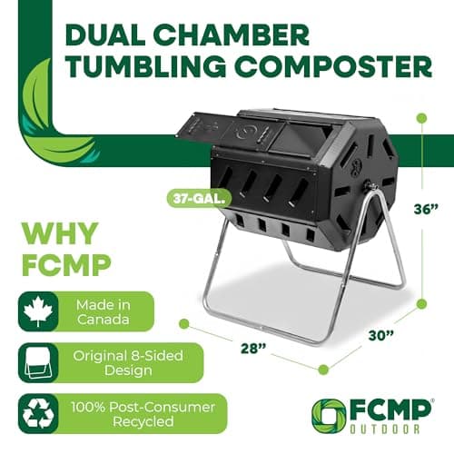 FCMP Outdoor RC4000 Tumbling Composter & Rain Barrel thumbnail 4