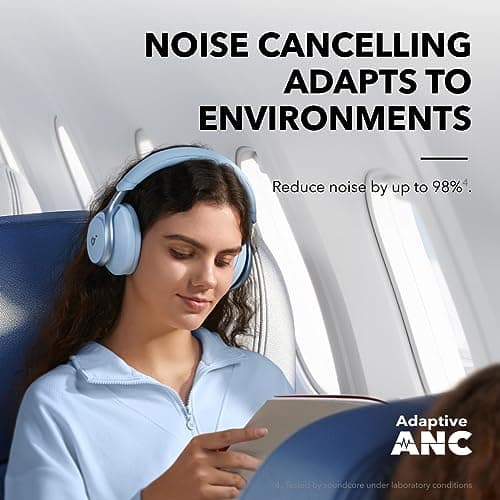 Soundcore Anker Space One ANC Over-Ear Headphones, 2X Voice Reduction thumbnail 5