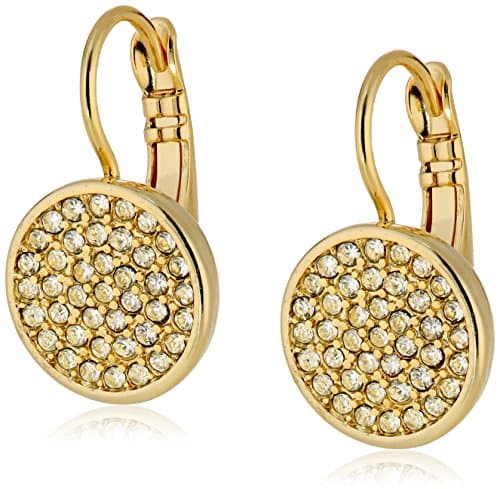Vera Wang Simply Vera Gold-Tone Crystal Drop Earrings - image 1