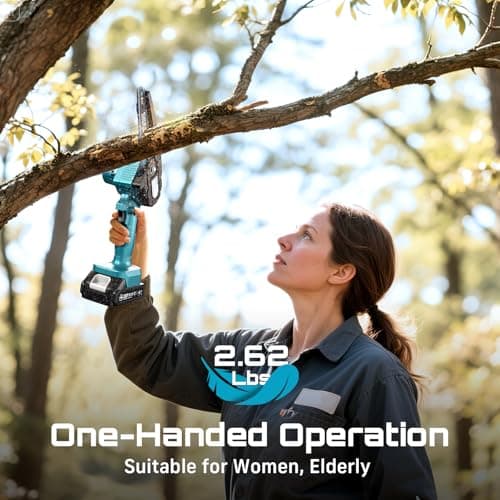 SeeSii 6-Inch Cordless Mini Chainsaw 21V thumbnail 3