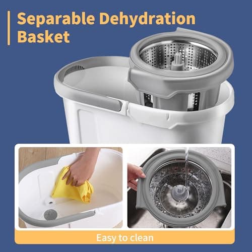 BOOMJOY Spin Mop and Bucket with Wringer Set thumbnail 2
