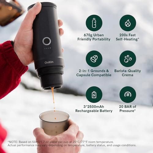 Outin Nano Portable Electric Espresso Machine thumbnail 3