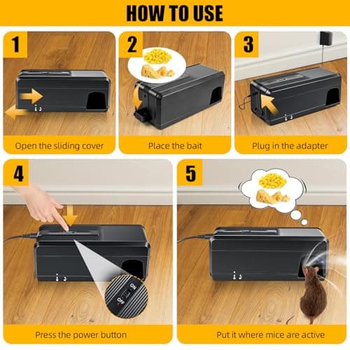 2-Pack High Voltage Electric Mouse Trap Zapper thumbnail 5