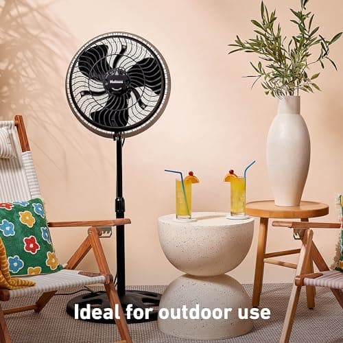 Hurricane Outdoor Stand Misting Fan with Hose Connection thumbnail 3