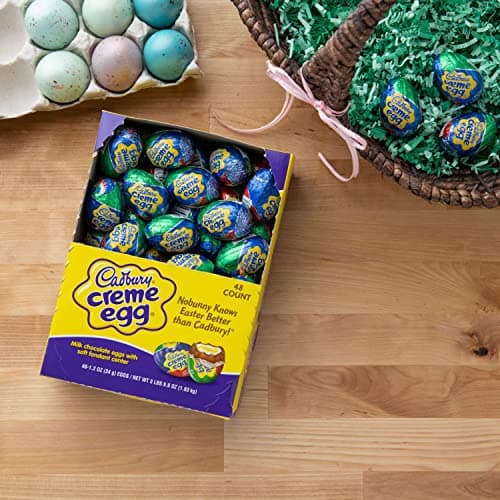 CADBURY CREME EGG Milk Chocolate Candy, 1.2 oz Eggs (48 Count) thumbnail 4