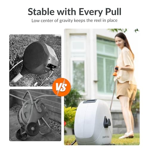 Giraffe Tools Retractable Hose Reel 1/2 in x 100 ft Ground Mounted thumbnail 5
