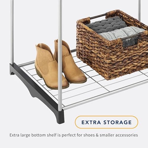 Whitmor Double Rod Freestanding Closet Organizer thumbnail 5