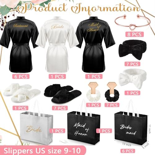 Ellie + Becks Bridesmaid Robes Satin Set thumbnail 2