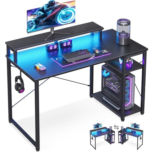 MOTPK Gaming Desk with LED Lights (48 inch) - image 1
