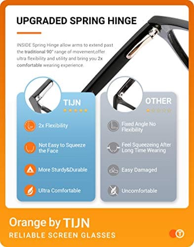 TIJN Square Blue Light Blocking Glasses thumbnail 4