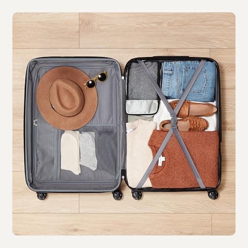 Amazon Basics Hardside Spinner 28-Inch Checked Luggage thumbnail 4