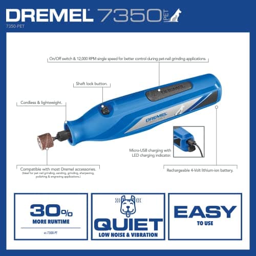 Dremel 7350-PET 4V Pet Nail Grinder thumbnail 2