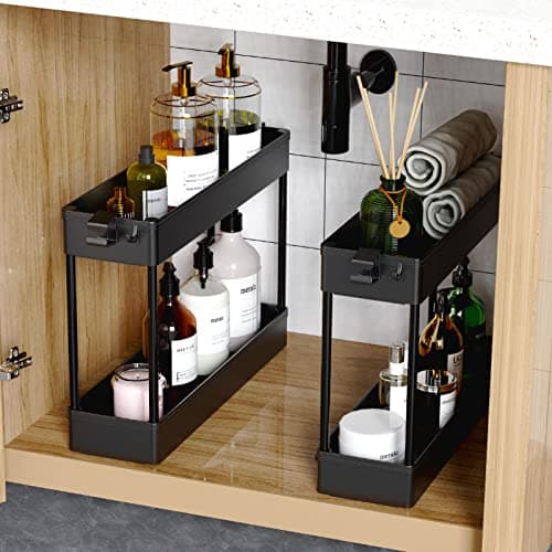 SPACEKEEPER Slim Rolling Storage Cart, 4 Tier Bathroom Cart Organizer thumbnail 3