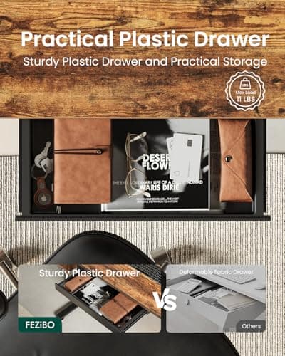 FEZIBO 48x24 Inch Electric Standing Desk with Drawer thumbnail 4