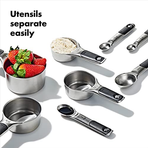 OXO Good Grips Stainless Steel Measuring Cups and Spoons 8-Piece Set thumbnail 3