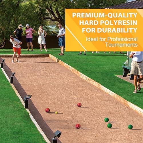 Trademark Innovations Tournament Bocce Ball Set with Carrying Case - 107mm thumbnail 3