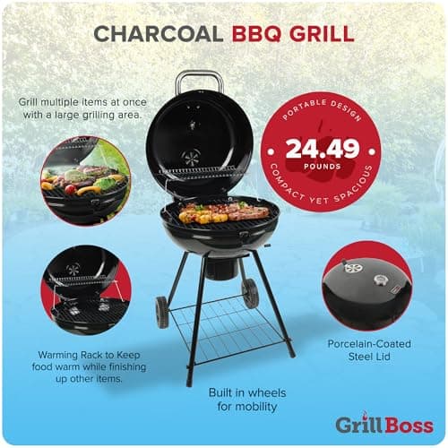 Pit Boss K22 Portable Kettle Charcoal Grill thumbnail 3