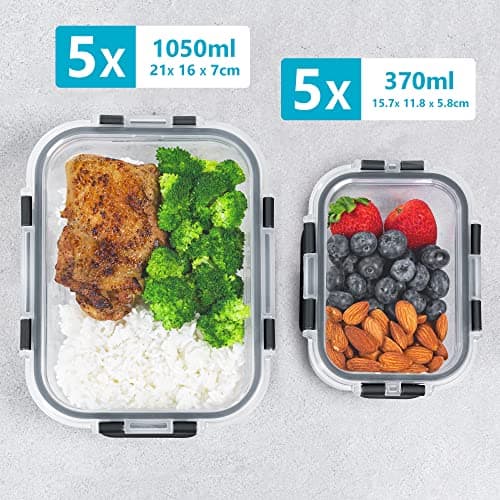 Igluu Meal Prep Containers 10-Pack with Insulated Bag thumbnail 4