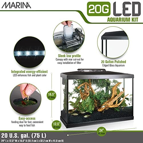 Marina LED Aquarium Kit 20-Gallon thumbnail 3