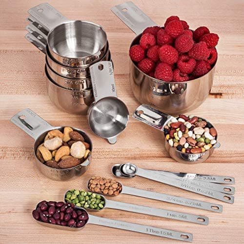 Hudson Essentials Stainless Steel Measuring Cups and Spoons Set (15 Piece) thumbnail 5
