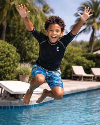 IXTREME Toddler Boys UPF 50+ Short Sleeve Rash Guard Set thumbnail 5