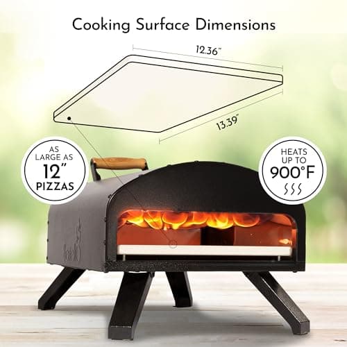 Bertello Outdoor Pizza Oven — Wood, Charcoal & Gas Combo thumbnail 3