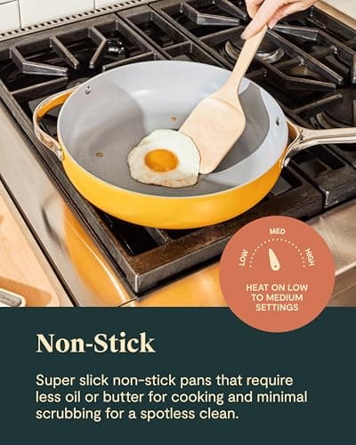 Caraway Nonstick Ceramic Cookware Set, 7-Piece thumbnail 5