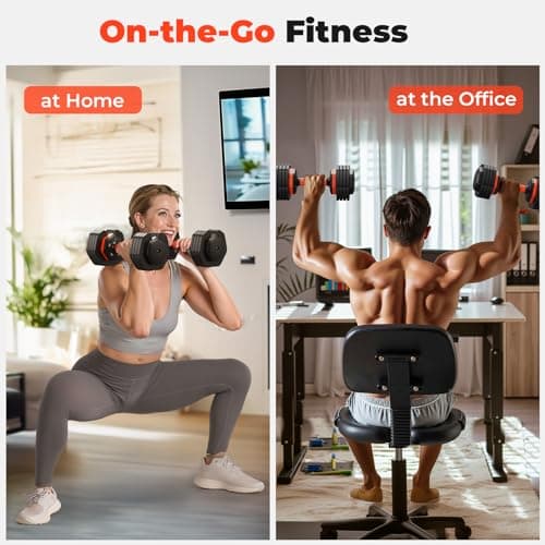 FLYBIRD Adjustable Dumbbell 25 lb (Single) thumbnail 4