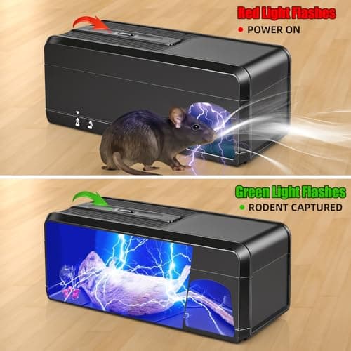 2-Pack High Voltage Electric Mouse Trap Zapper thumbnail 2