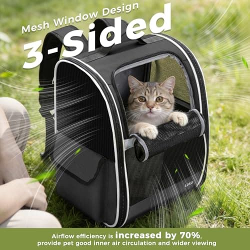 Lekereise Cat Backpack Carrier (20 lbs) thumbnail 2