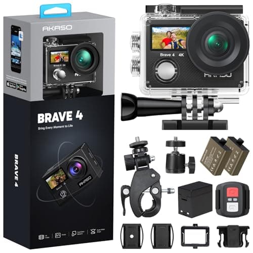 AKASO Brave 4 Action Camera 4K 30fps Ultra Hd Video 20MP Photo