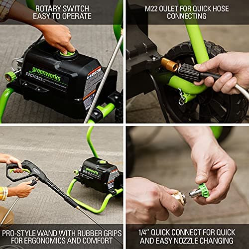 Greenworks GPW2000-1 2000 PSI Electric Pressure Washer thumbnail 5
