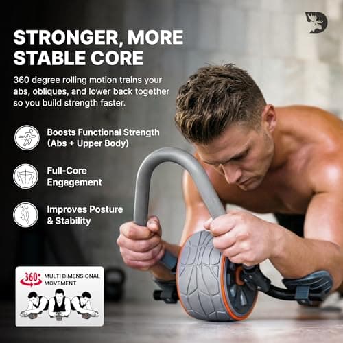 DMoose Ab Roller Wheel with Elbow Support thumbnail 2