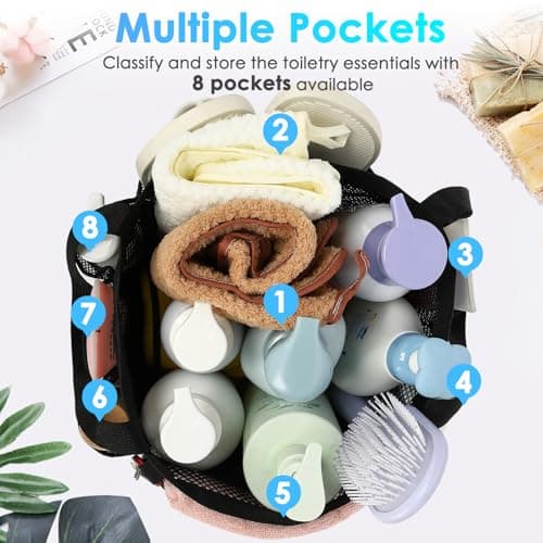 Simple Houseware Mesh Shower Caddy Tote thumbnail 5