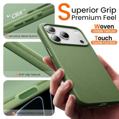 Mkeke for iPhone 18 Pro Max Case Techwoven Green thumbnail 5