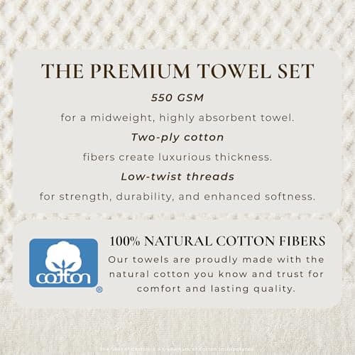 Great Bay Home Quick-Dry Cotton Bath Towels (4-Pack) thumbnail 2