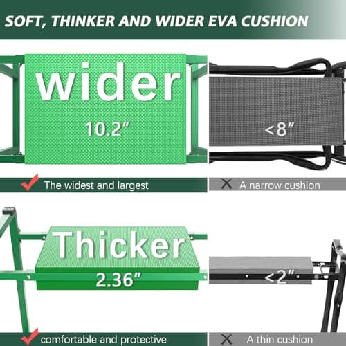 FLINTER Garden Kneeler and Seat 10.2" Wide thumbnail 2