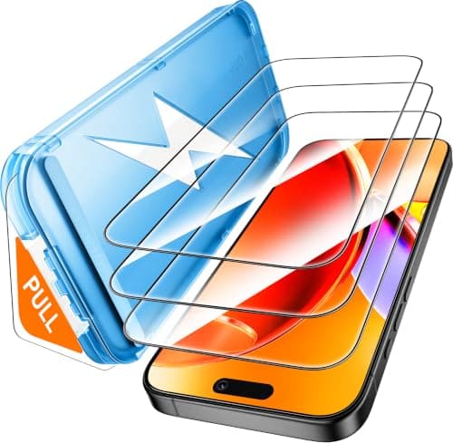 Mkeke for iPhone 18 Pro Max Screen Protector 3 Pack, Double Shatterproof Tempered Glass - image 1