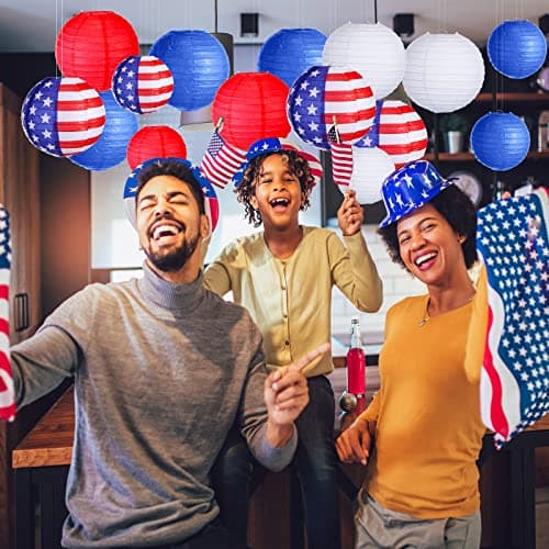 Joiedomi Patriotic Paper Lantern Set thumbnail 4