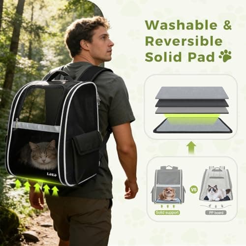 Lekereise Cat Backpack Carrier (20 lbs) thumbnail 4