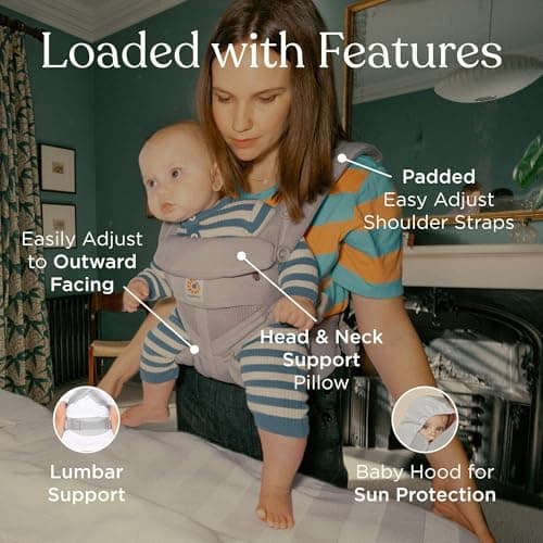 Ergobaby Omni 360 All-Position Baby Carrier Cool Air Mesh thumbnail 3