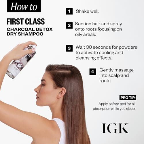IGK First Class Charcoal Detox Dry Shampoo thumbnail 4